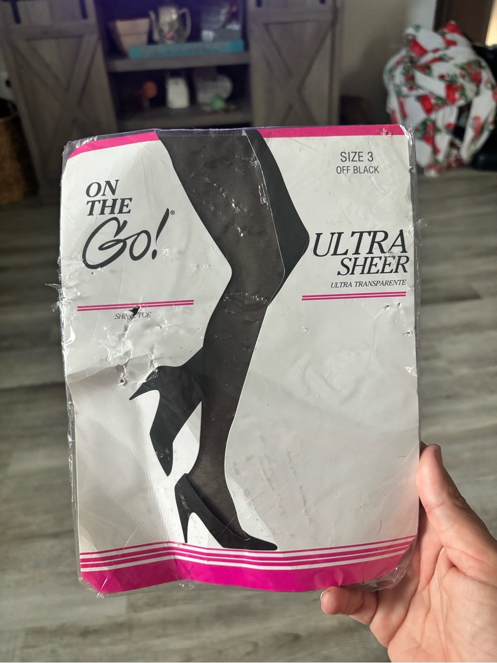 Ultra Sheer Black Hosiery - Size 3